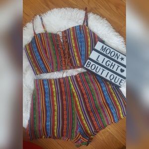 Short and crop top set